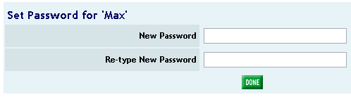 Passwort vergeben